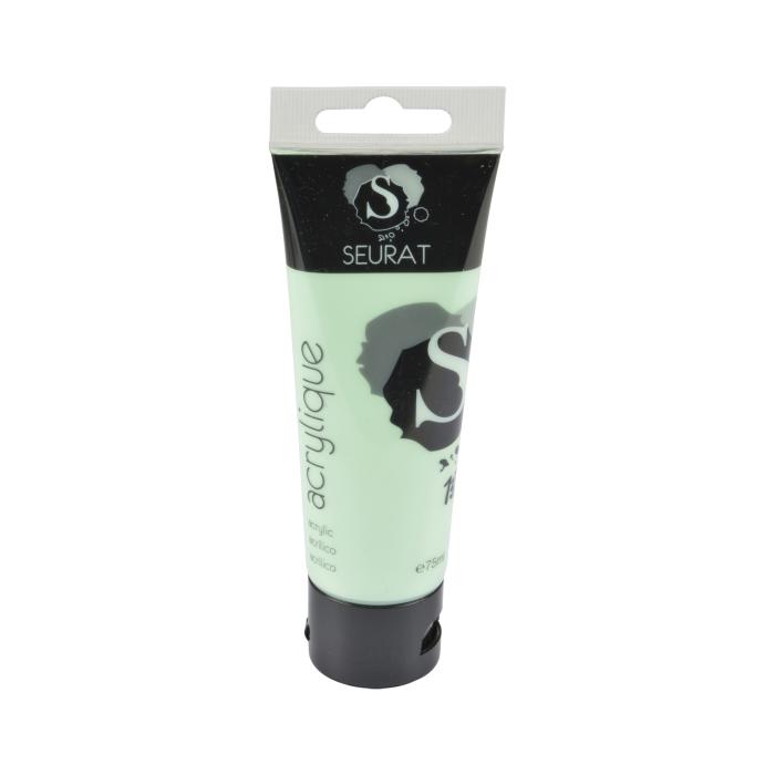 PEINTURE ACRYLIQUE TUBE 75ML VERT PASTEL