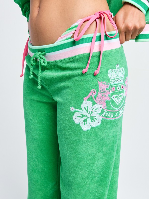 Roxy X Juicy Couture Bas de survêtement Vert Femme