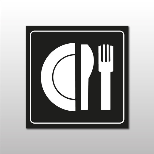 Signalétique restaurant - Pictogramme Restaurant - Gravoply