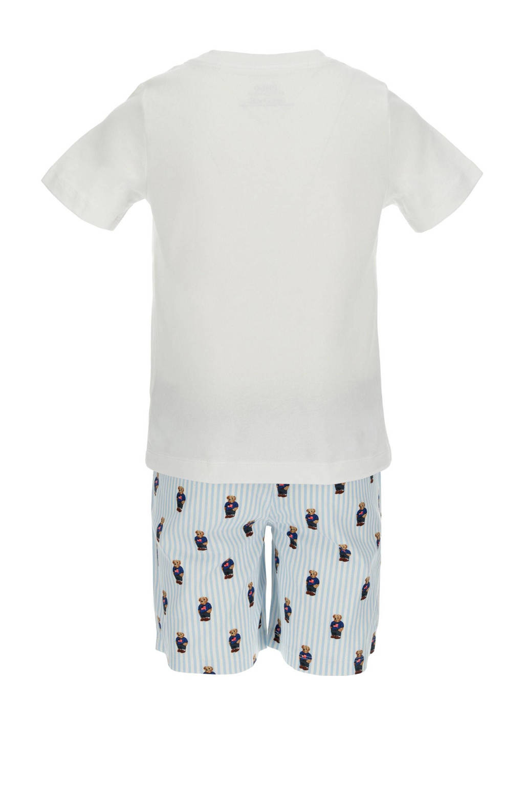 POLO Ralph Lauren shortama wit/lichtblauw met printopdruk