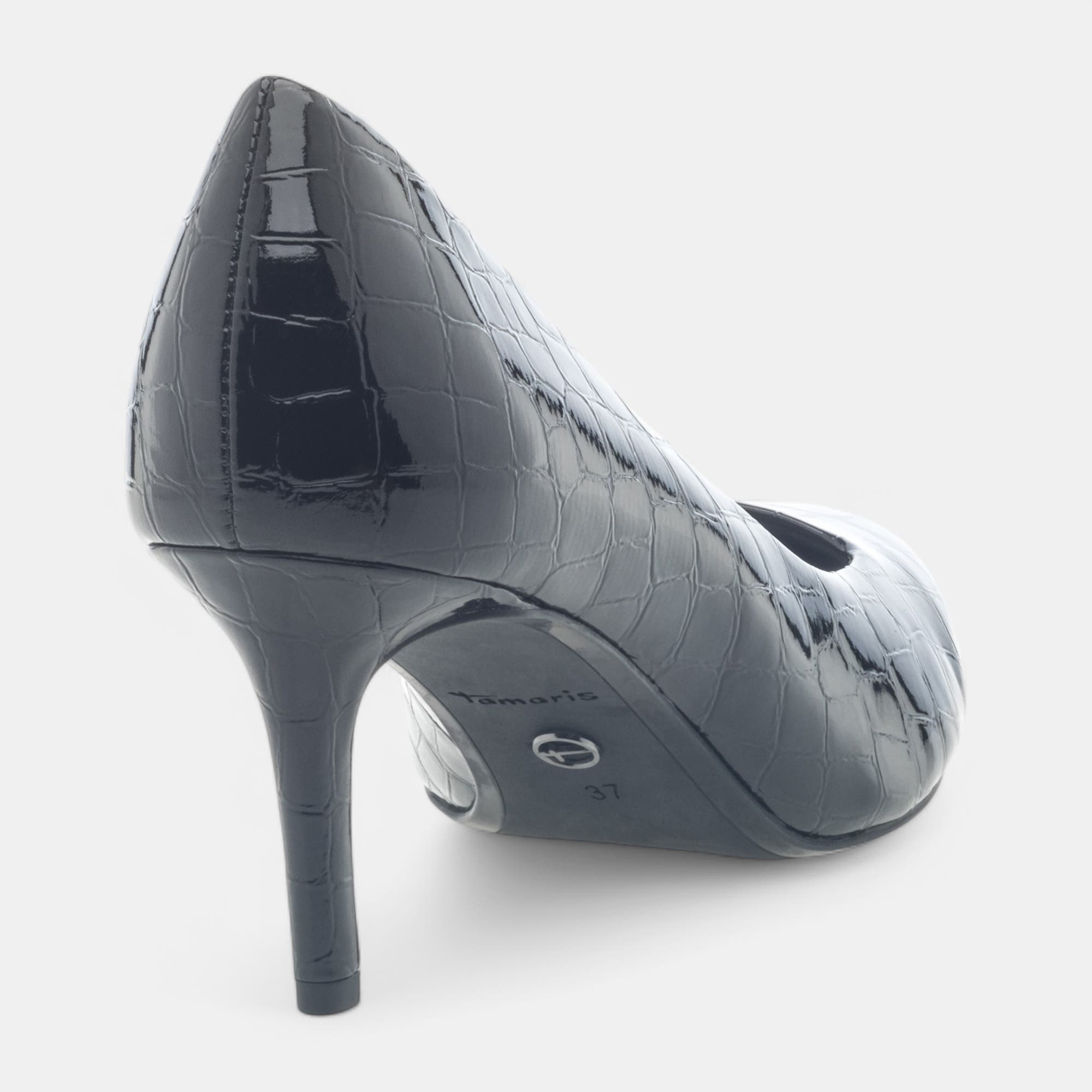 Escarpins à talon Femme noir vernis