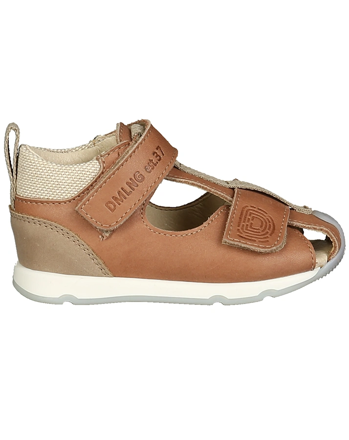 Leder-Sandalen ULLI mit Zehenschutz in braun