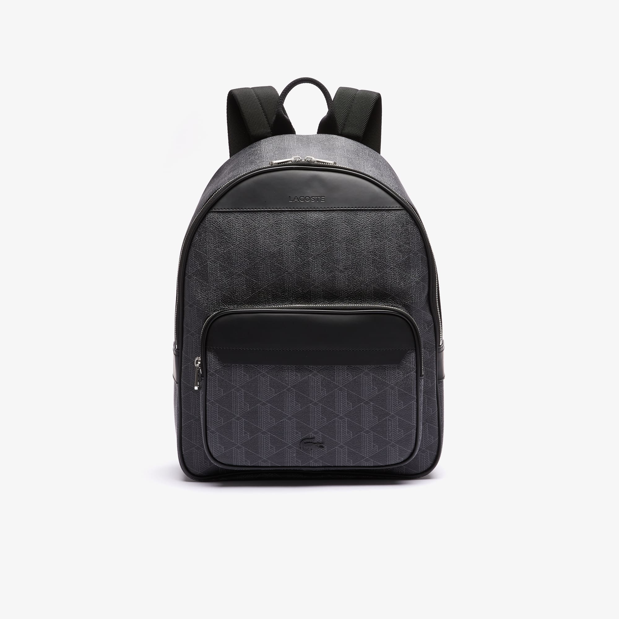 Sac à dos The Blend en toile monogramme Sacs à dos - Noir - Lacoste - Homme