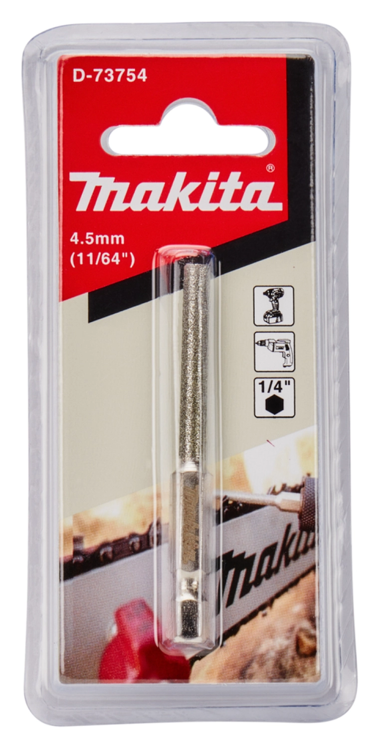 Makita D-73754 Kettingzaagvijlbit - rond - 1/4x4.5mm