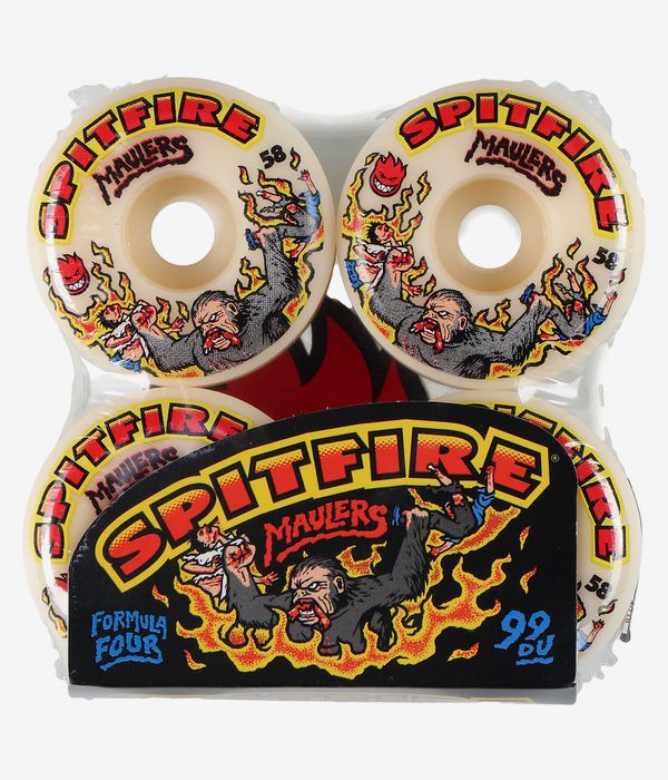 Spitfire Formula Four Maulers Conical Full Rollen (natural) 58 mm 99A 4er Pack