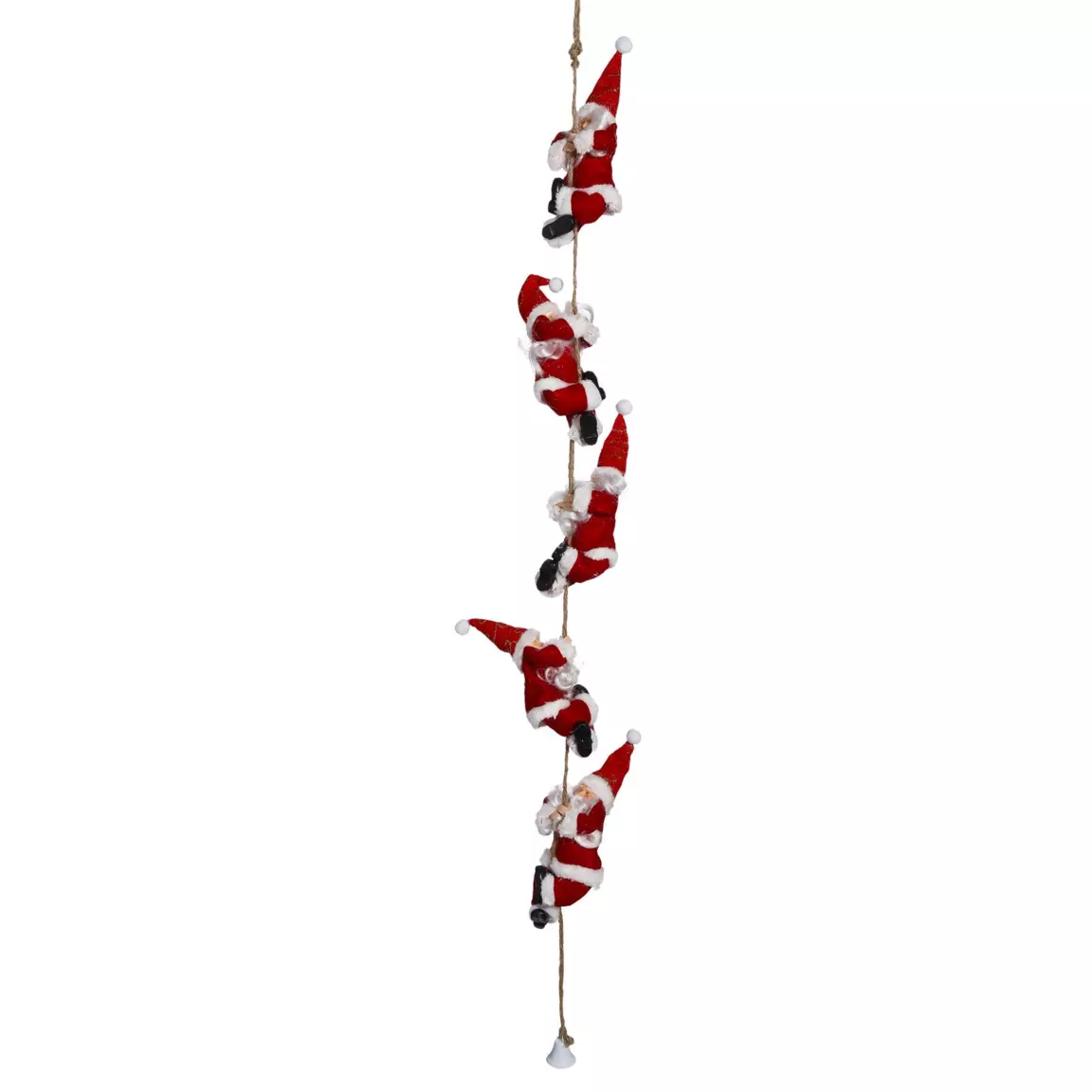 Suspension de Pères Noël (H110 cm) Les grimpeurs