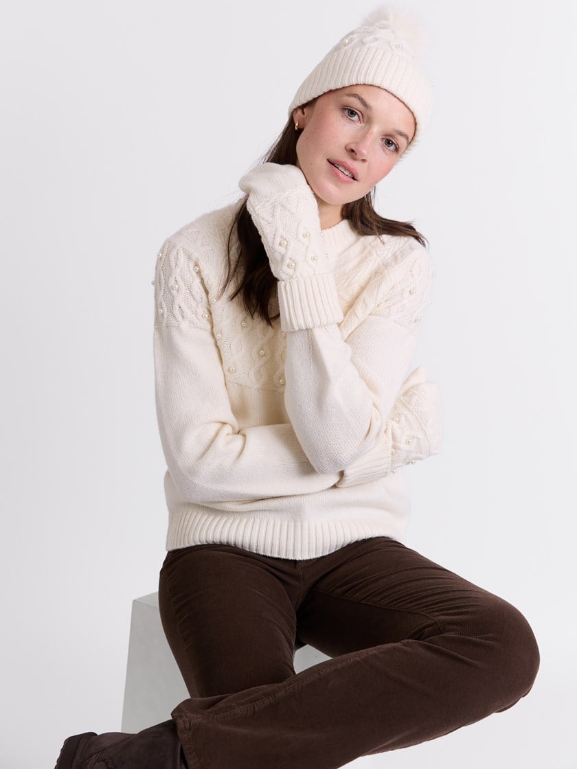 Iselin genser Marshmallow
