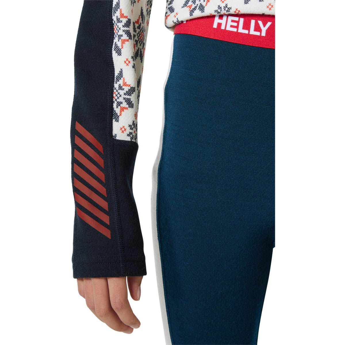Helly Hansen Graphic Lifa Merinould Skiundertøj Børn