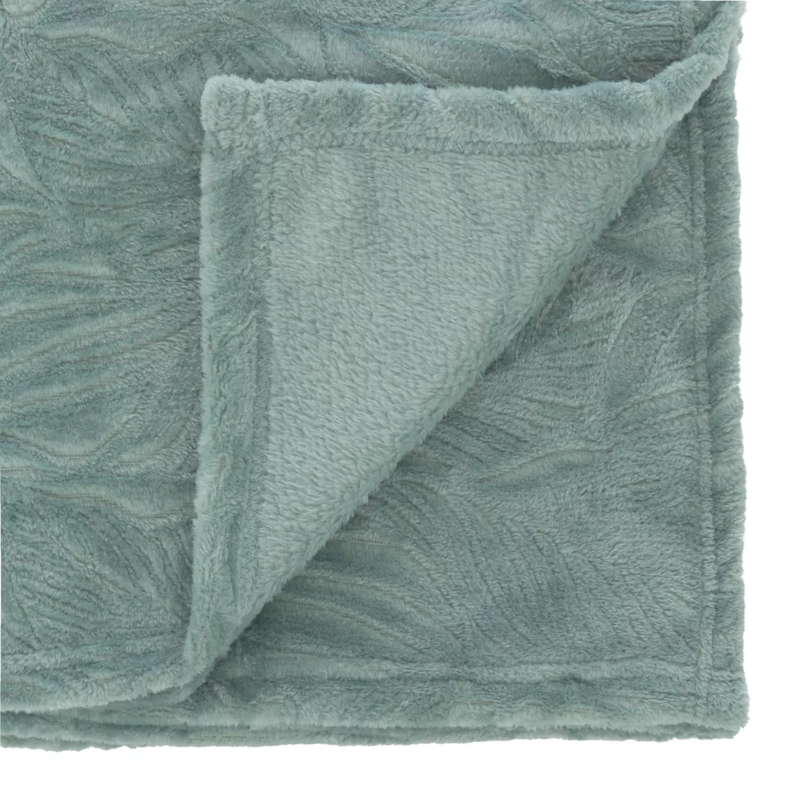Plaid doux flanelle (125 x 150 cm) Ryo Bleu