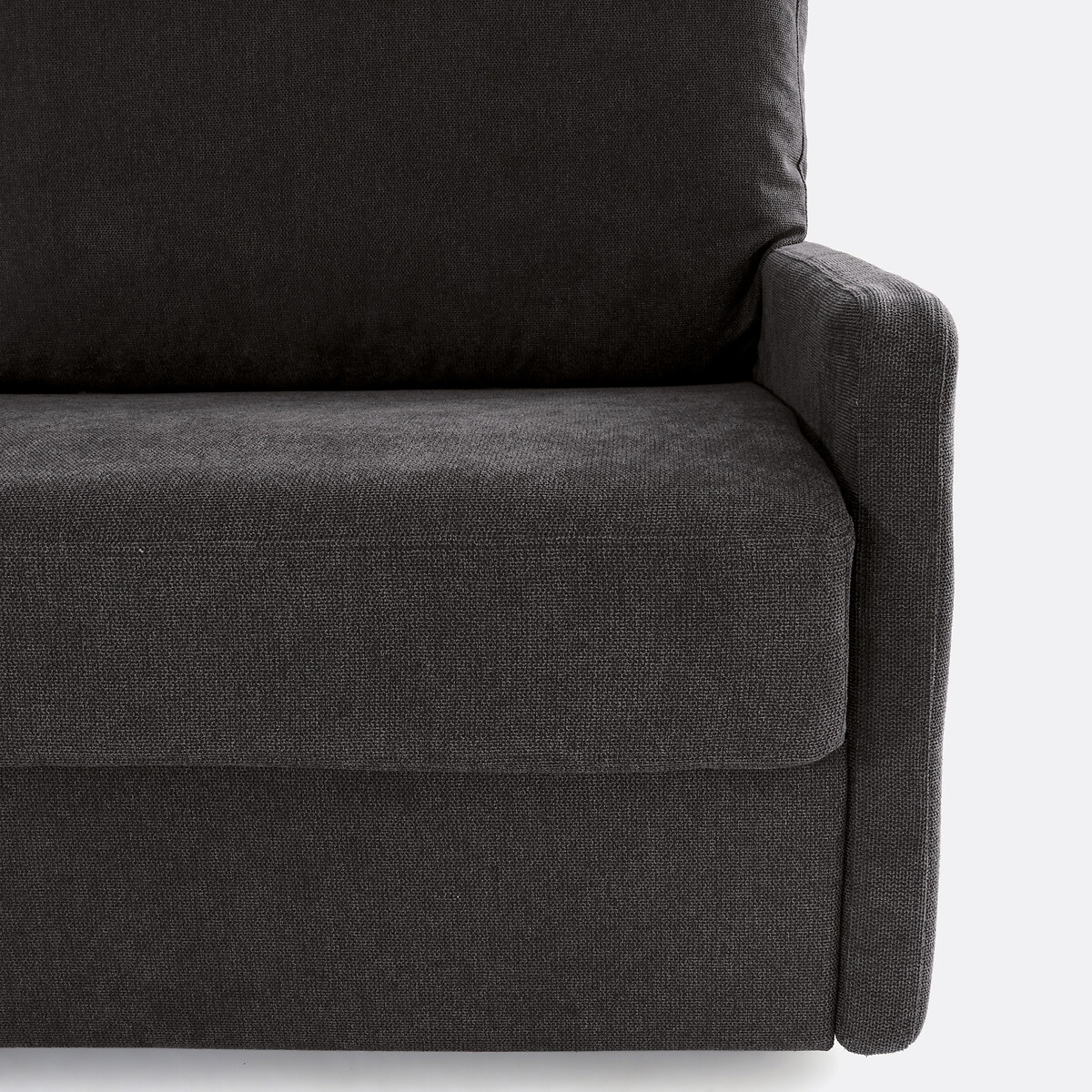 LA REDOUTE INTERIEURS<br>Sofá-cama de canto, tecido texturizado, espuma Marta