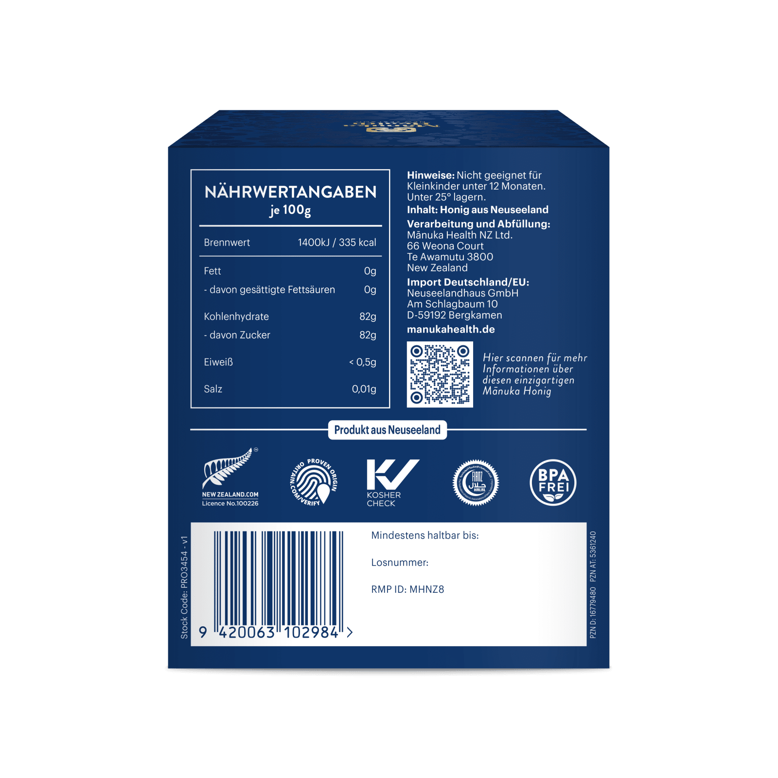 Manuka Honig MGO 850+ (250g)