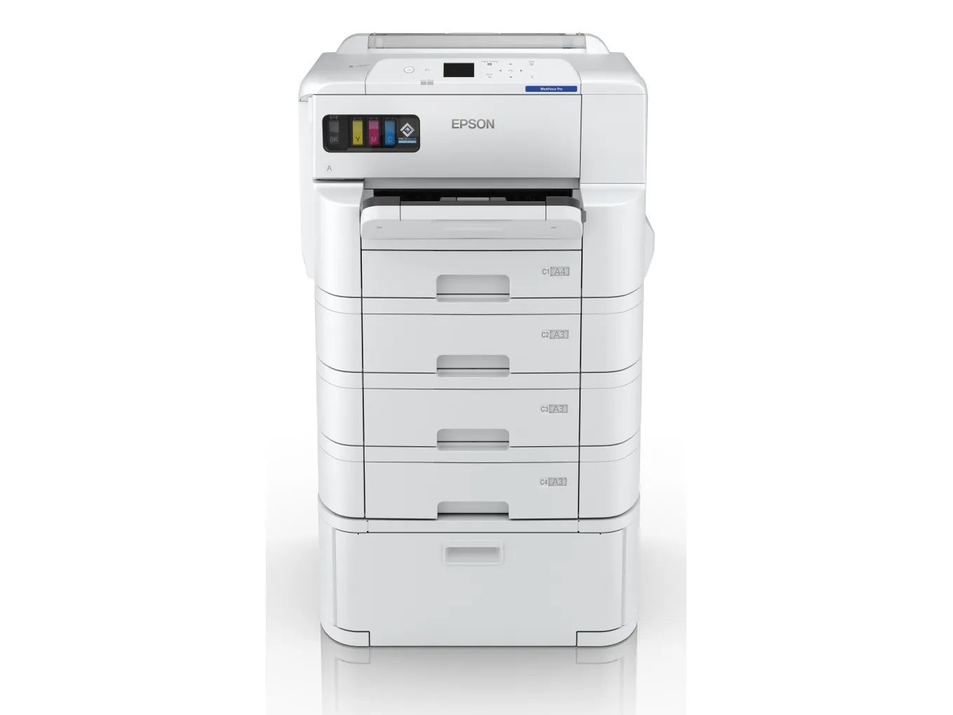 Epson WorkForce Pro EP-C7000DW - Printer - farve - Duplex - blækprinter - A3 - 4800 x 1200 dpi - op til 25 spm (mono) / op til 24 spm (farve) - kapacitet: 335 ark - USB 2.0, USB 3.0, Gigabit LAN, Wi-Fi(n), USB vært