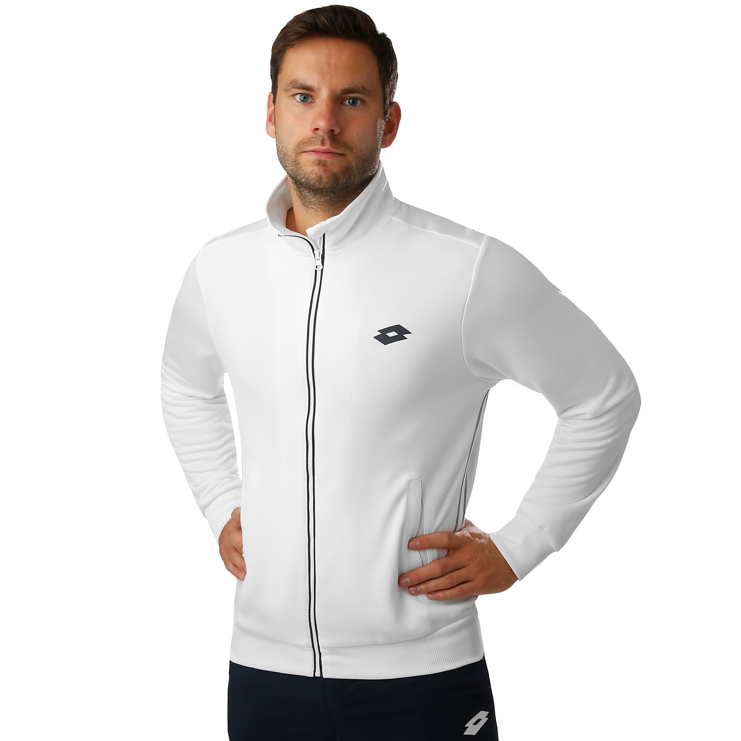 Lotto Teams PL Veste De Survêtement Hommes - Blanc , Gris Foncé