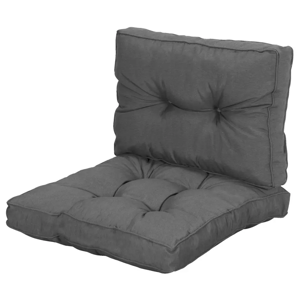 Loungekussen Florence rug - grijs - 60x43 cm