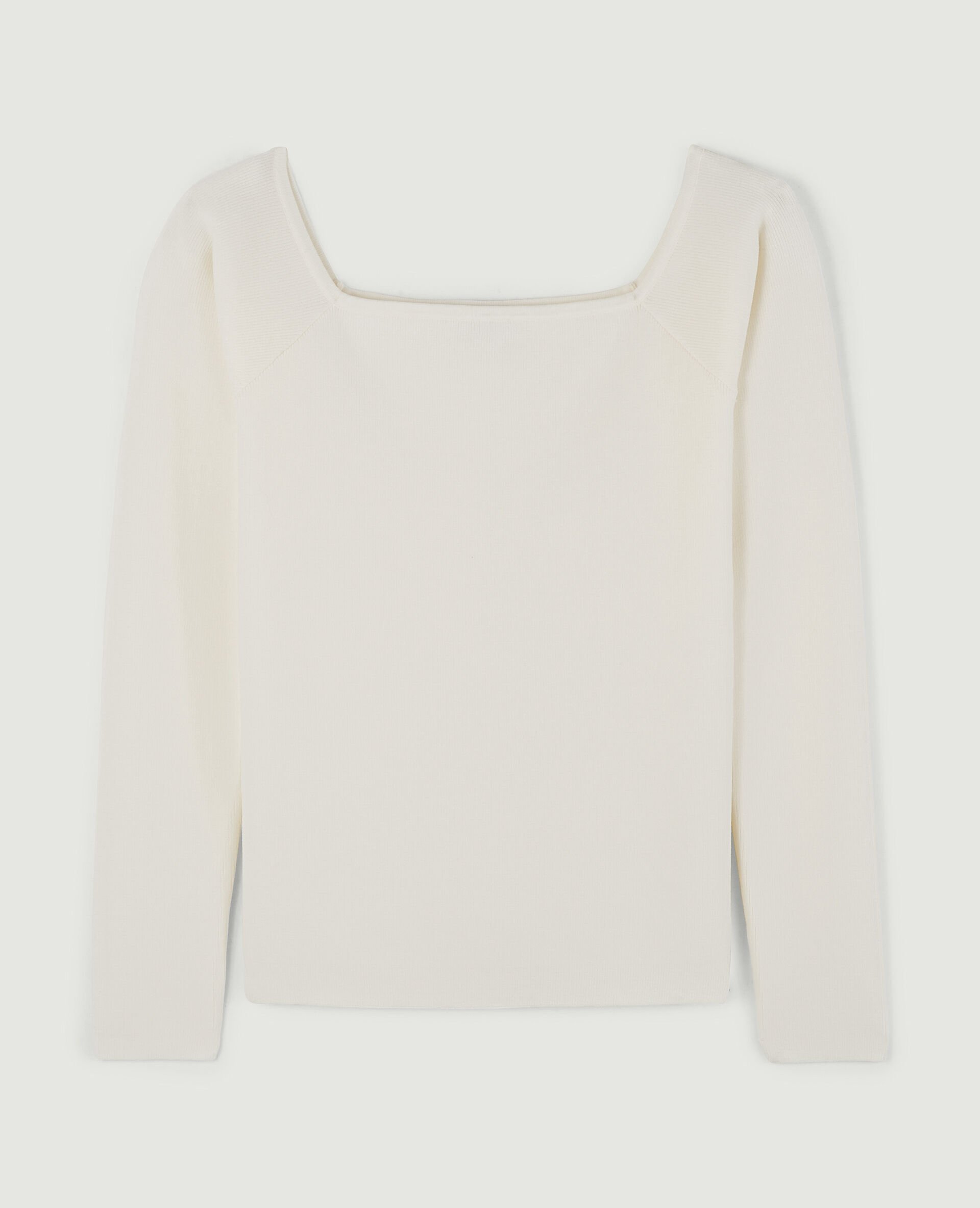 Pull encolure Bardot - Blanc