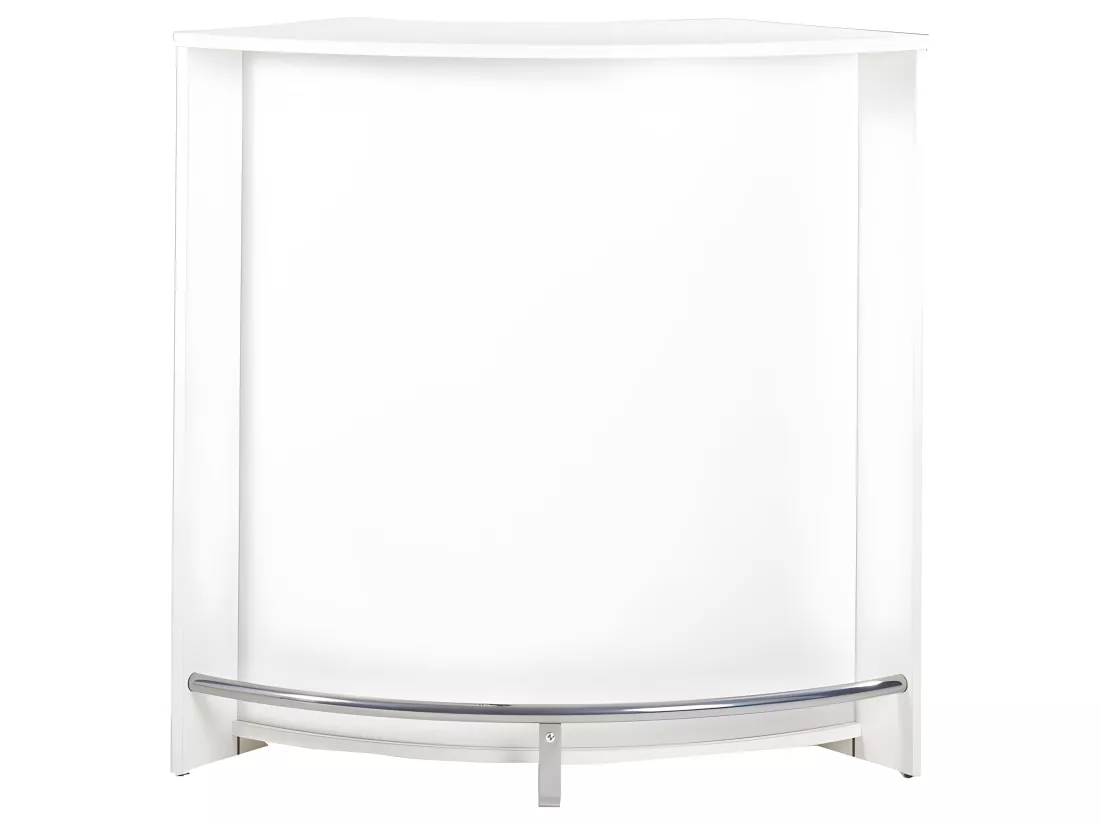Meuble Bar Comptoir Cuisine Blanc 107 cm - Coloris: Blanc