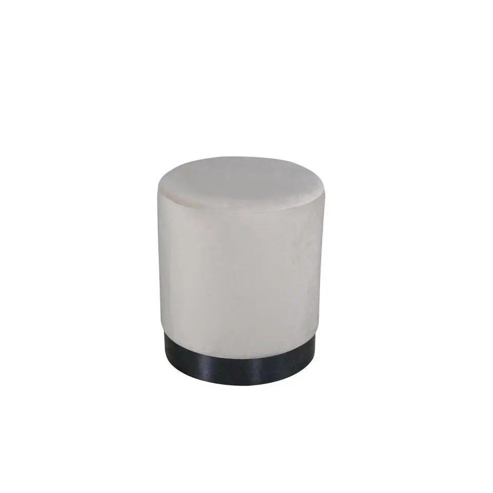 Svea - Cleo poef - velvet - beige