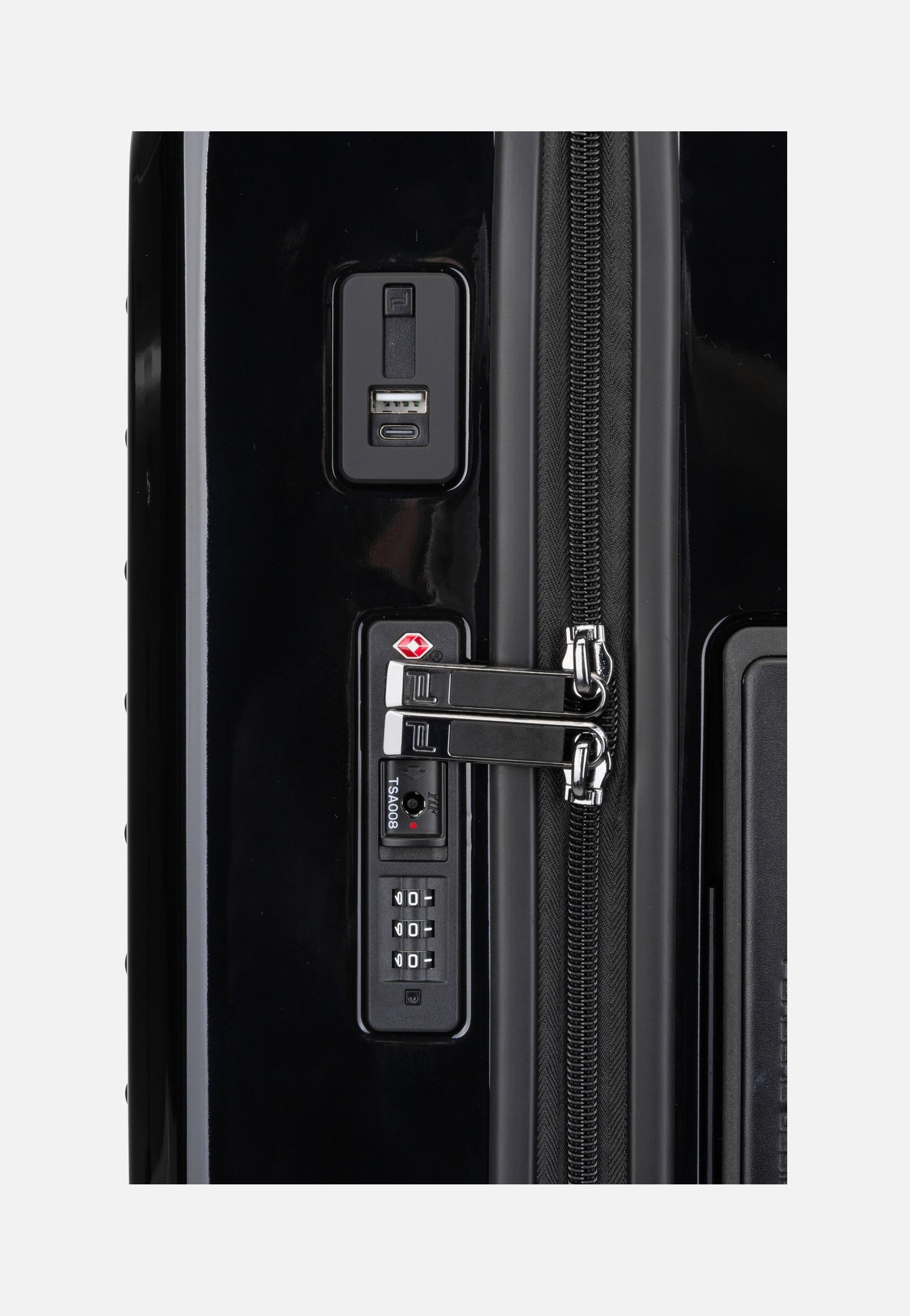 Roadster 4W Trolley S Shiny Black - Koffer