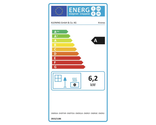 Firefix Kronos natuursteen houtkachel, 6 kW, met houtvak