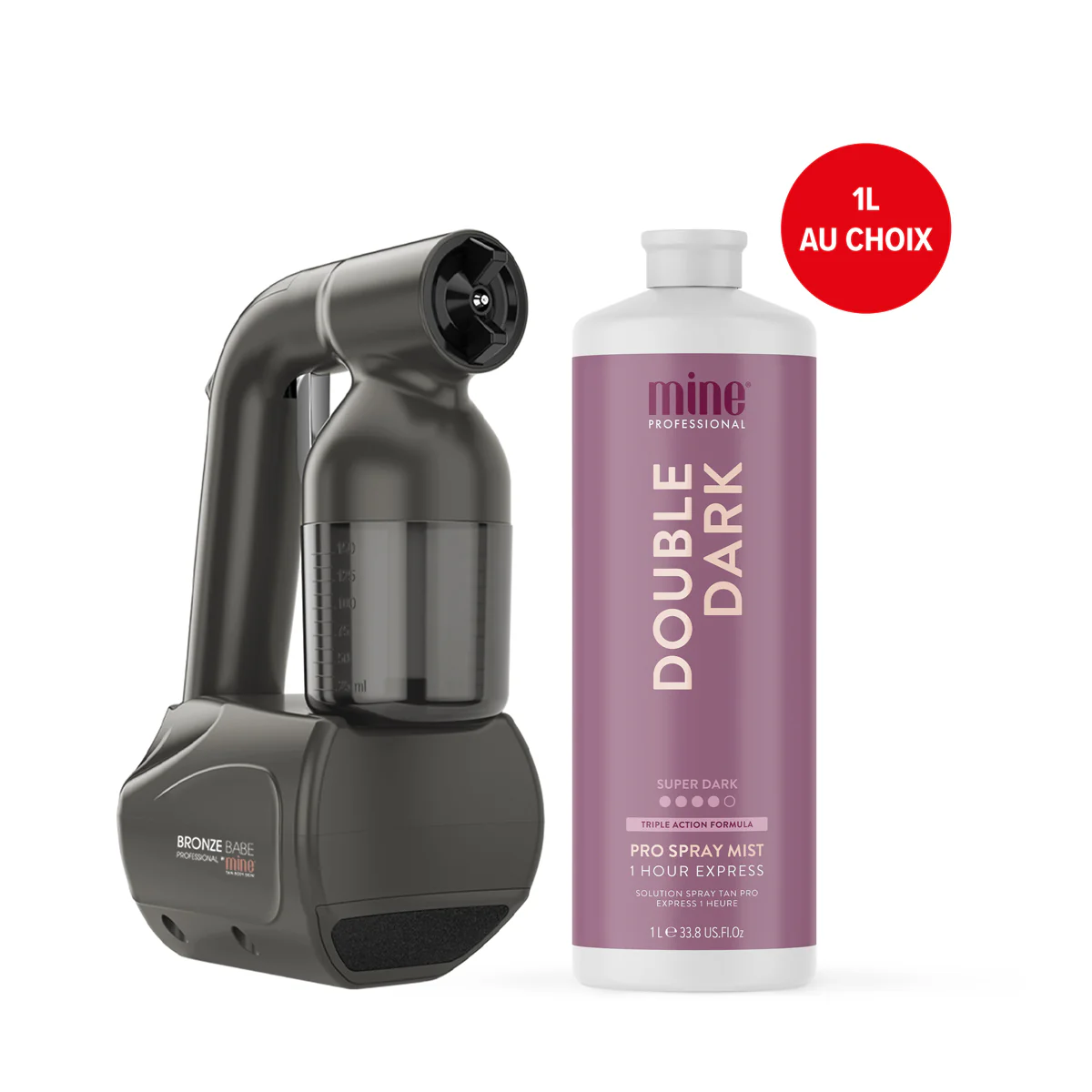 Kit Professionnel BRONZE BABE   1L solution bronzante au choix