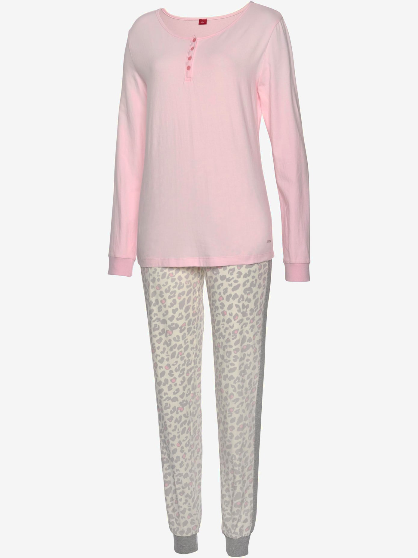 Pyjama imprimé, manches et jambes longues