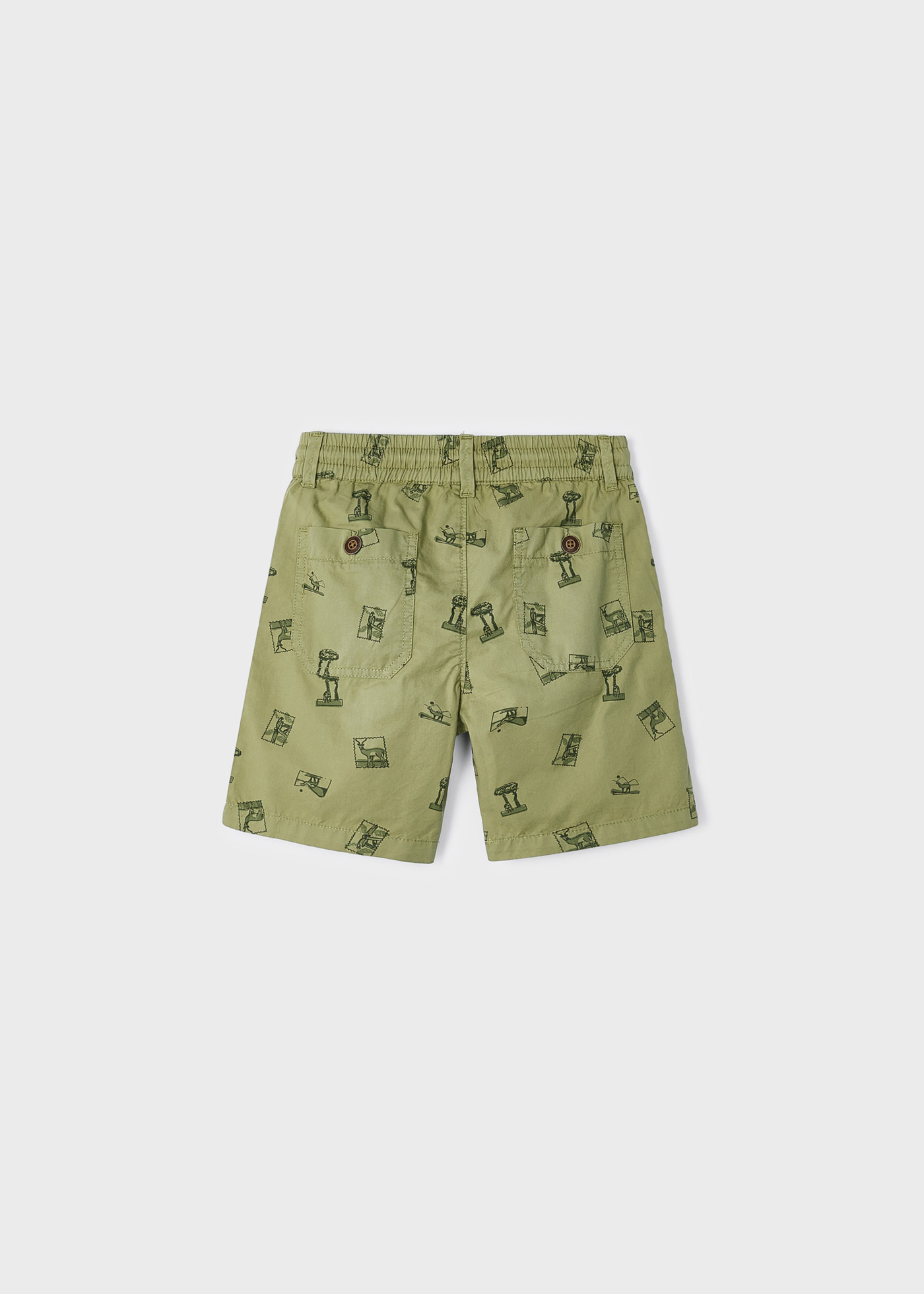 Bermudas de algodão estampadas para meninos