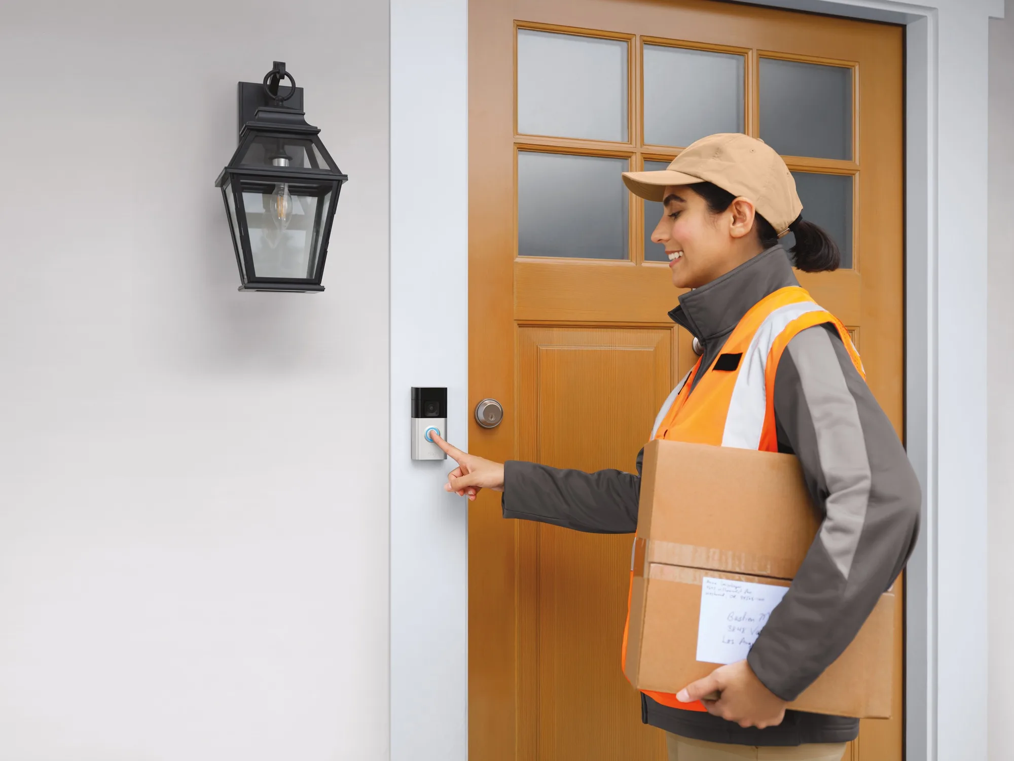 Ring Battery Video Doorbell Plus Nickel Satiné Sonnette connectée