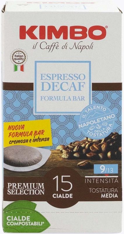 Kimbo - Espresso Decaffeinato - Koffiecups - 15 E.S.E. pods