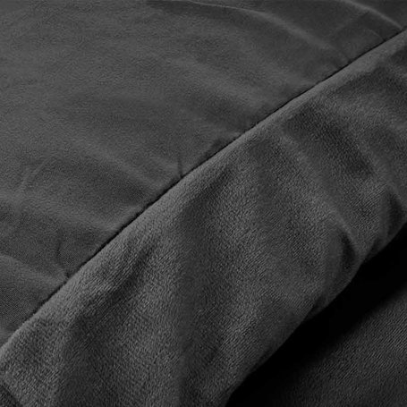 Dekbedovertrek Velvet Uni - Antraciet