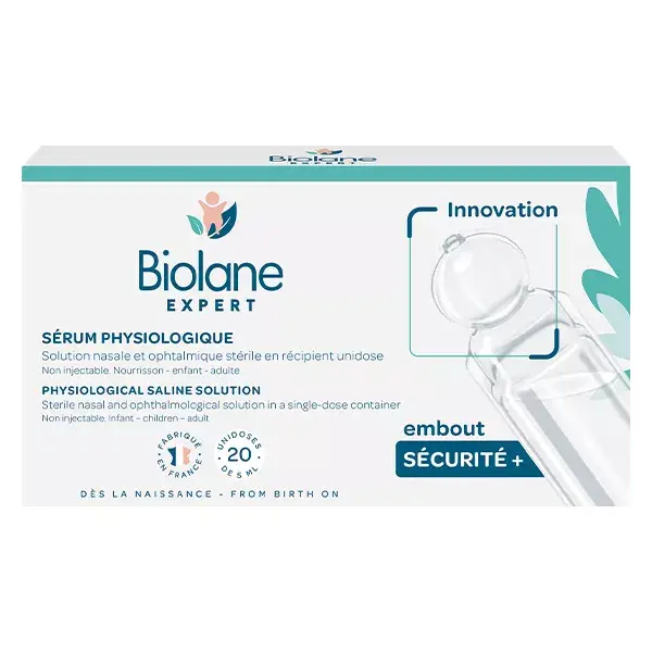 Biolane Expert - Soro Fisiológico - Solução Nasal Estéril - 20 Unidades de Dose Única