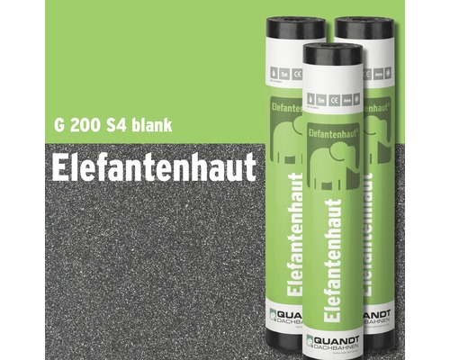 Quandt Bitumen Lasmembraan Elephant Skin® G200 S4 talkgecoat zwart 5 x 1 m rol = 5 m²