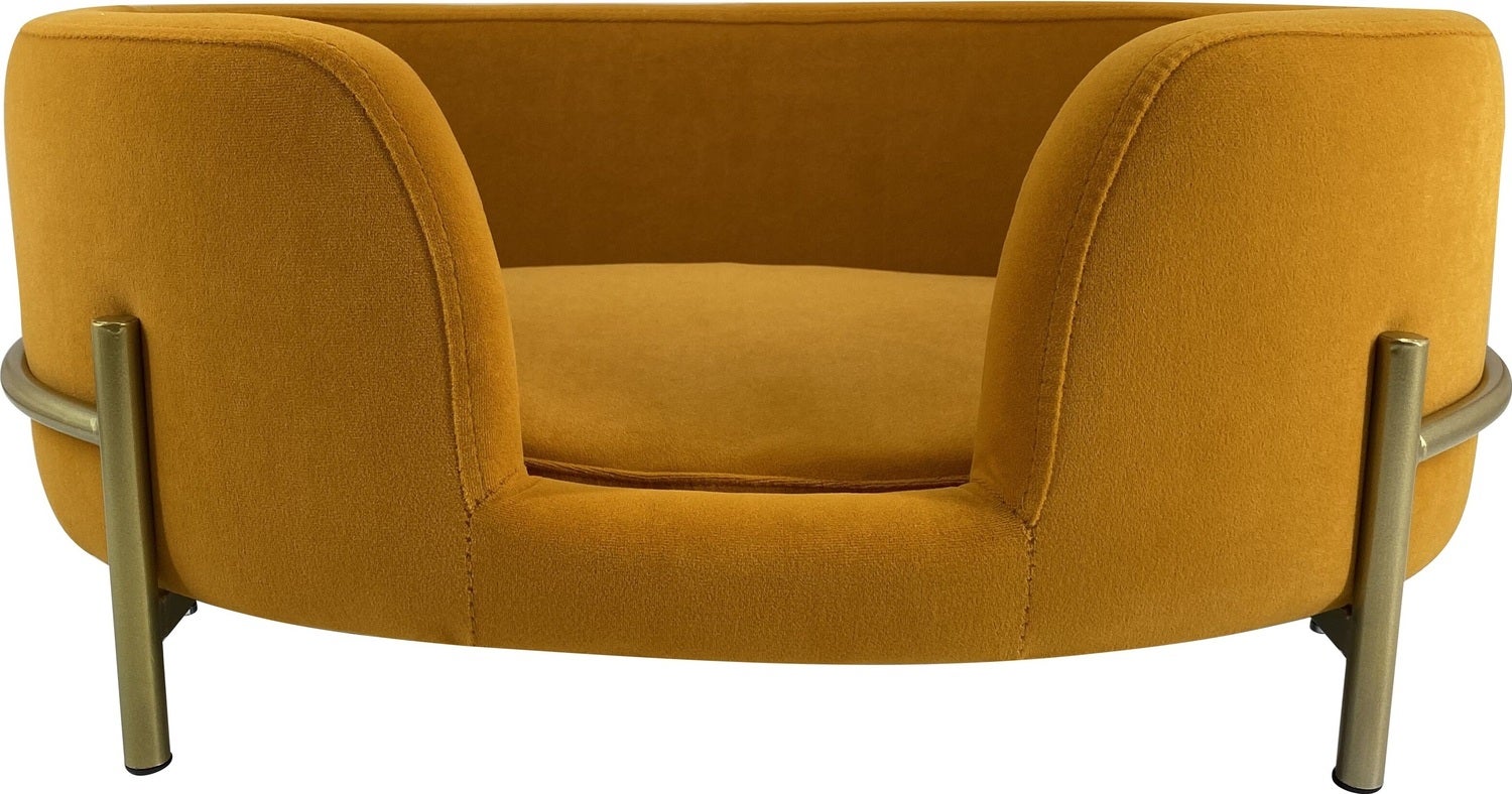 Intratuin hondenmand Olivia geel 64 x 41 x 24 cm