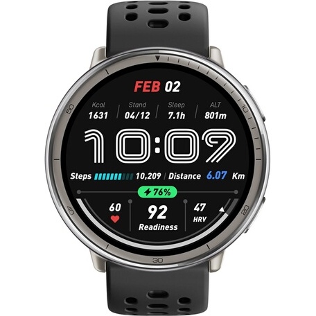 Montre connectée Amazfit Active 2 round sport Black sport silicone