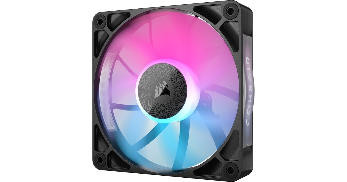 CorsairiCUE LINK RX120 RGB Starterskit case fans  (Zwart, 3 stuks, 120 x 120 x 25 mm, PWM)