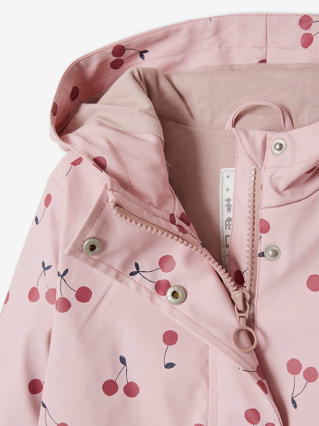 Capa de chuva com capuz e motivos florais, para meninas 6476