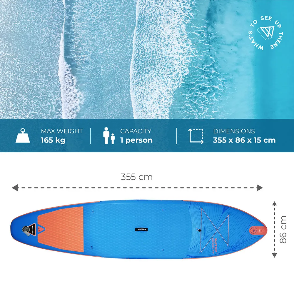 Wattsup Espadon 11.8 Aufblasbares Paddle-Surf-Set