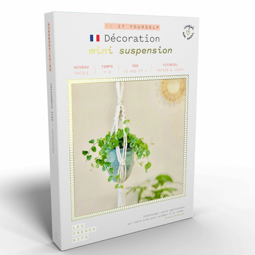 Déco macramé - mini-suspension pour plante