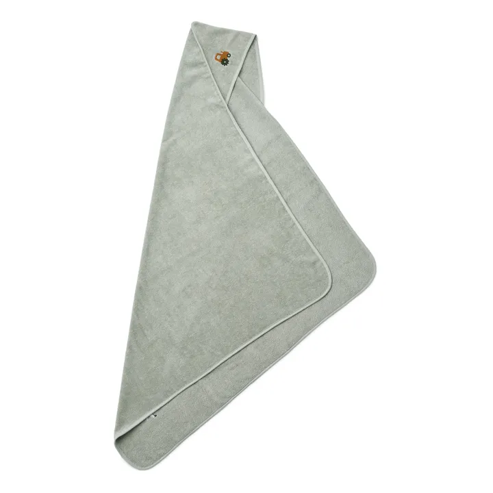 Liewood Cape de bain en coton bio Goya | Gris tourterelle