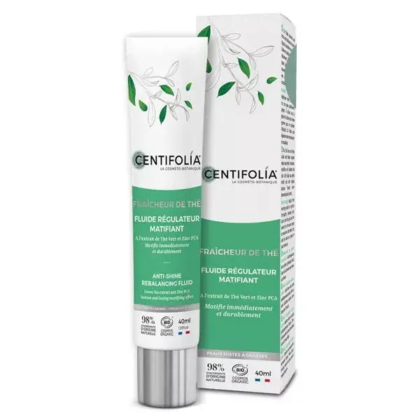 Fluido Matificante Orgânico Centifolia Fresh Tea 40ml