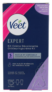 Veet Expert Ontkleuringscrème Gezicht & Lichaam 75ML