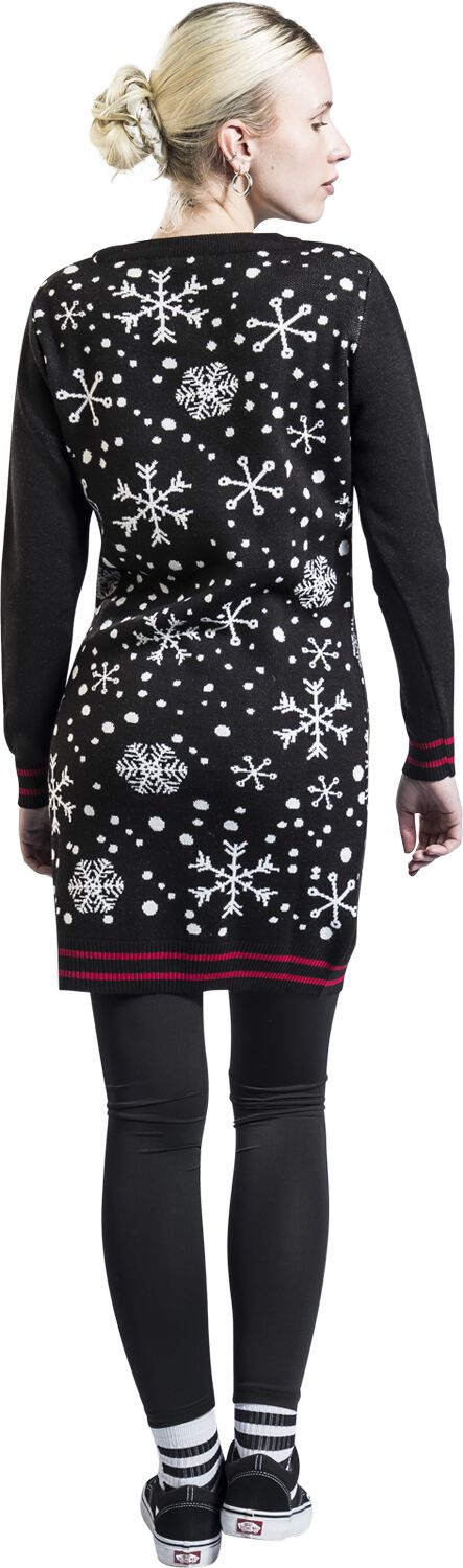 Santa Riding Unicorn | Pull Moche De Noël Robe mi-longue
