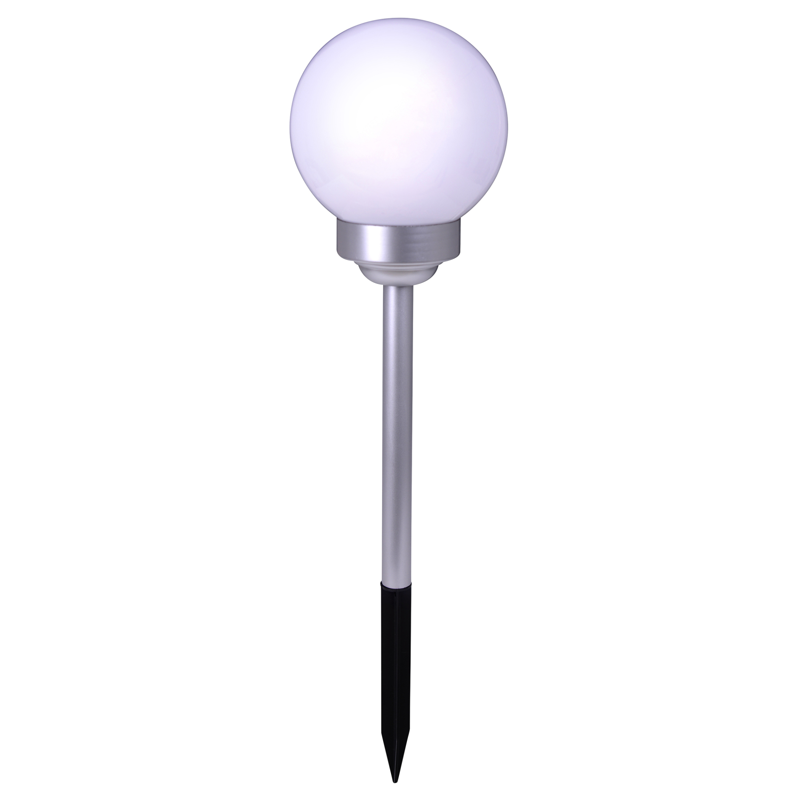 Solar-LED-Erdspieß BALL - weiß - Ø 15 cm