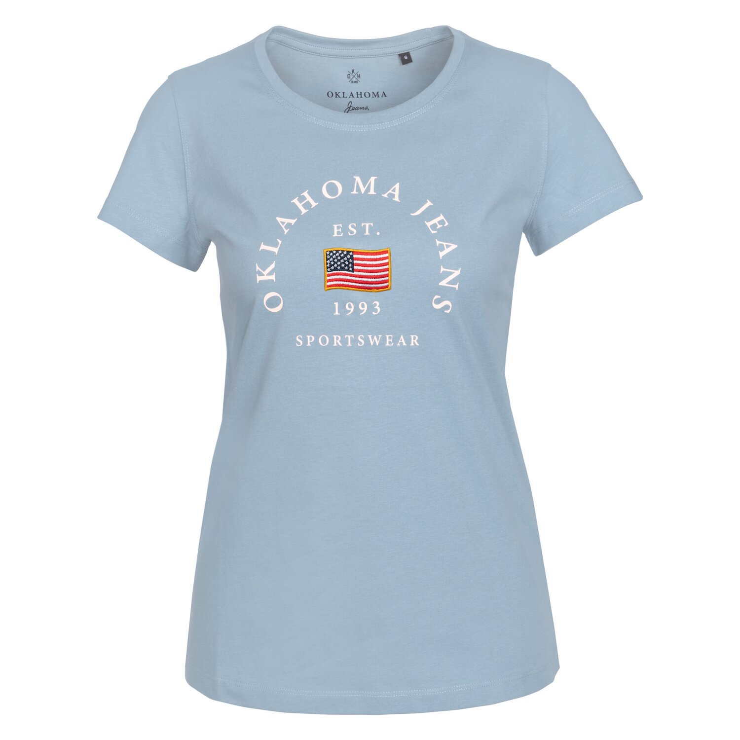 OKLAHOMA Jeans T-Shirt  - ashley blue