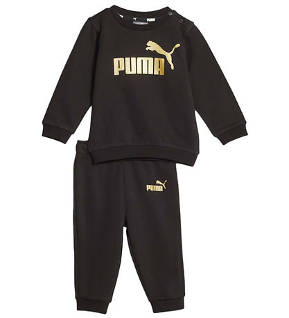 Puma Sweats?t - Minicats ESS Crew Jogger - Sort