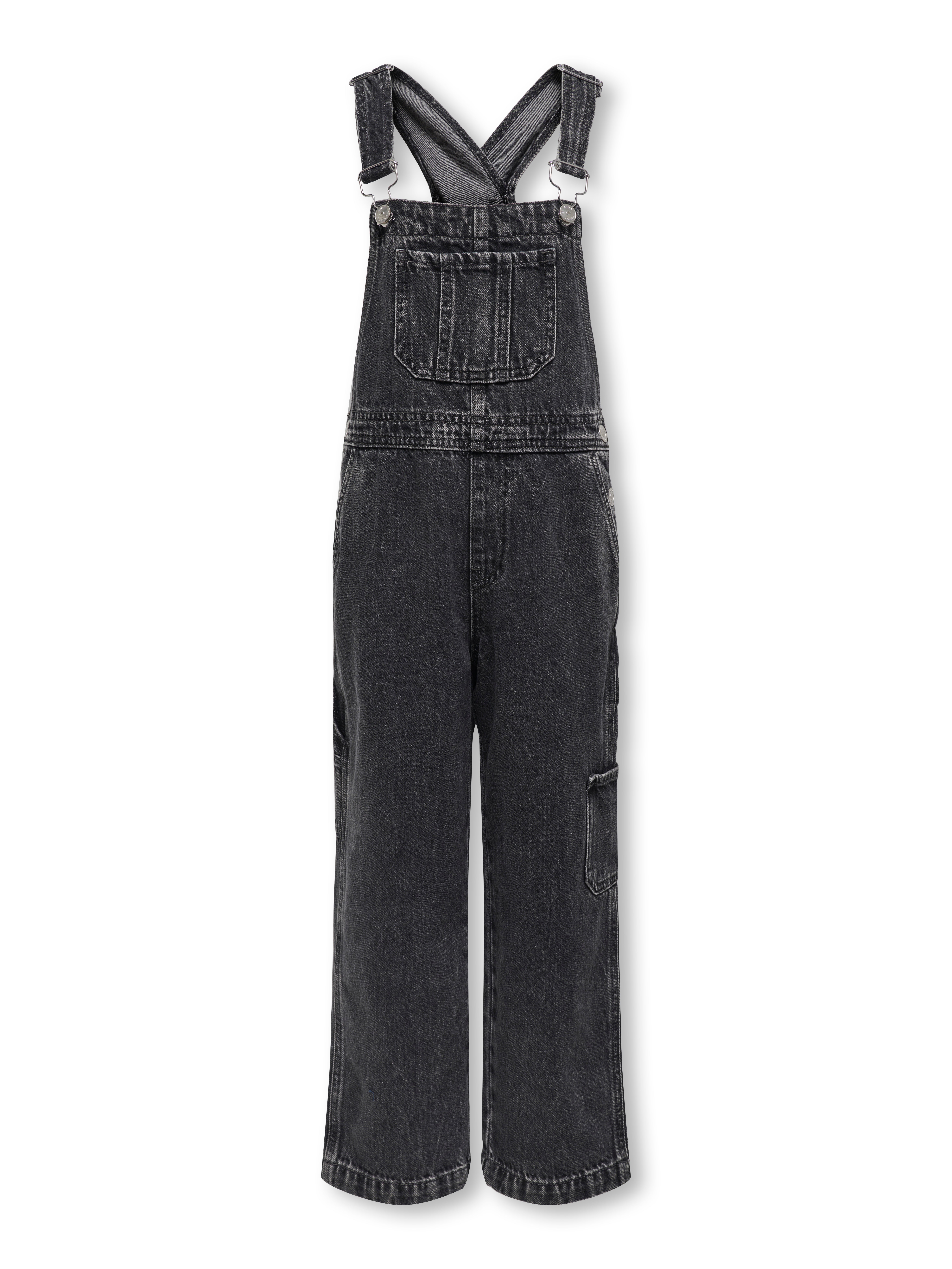 KOGDAFFY Weiter Beinschnitt Hose Washed Black