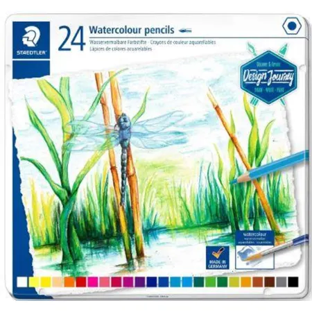 STAEDTLER® Aquarellstift Farbstift aquarell, 24 Stück