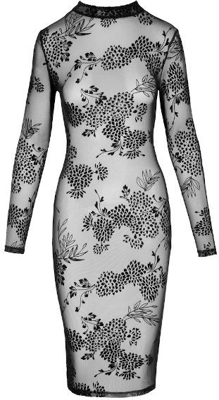 Velvet Floral Powernet Jurkje
