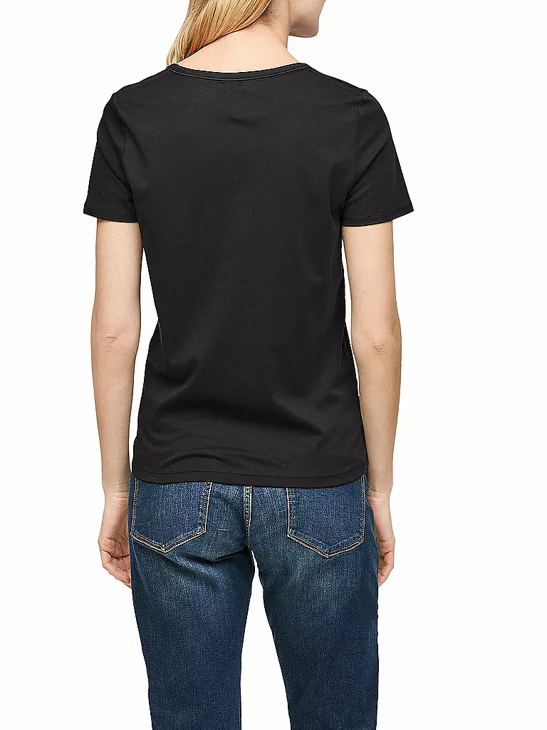 S.OLIVER T-Shirt schwarz