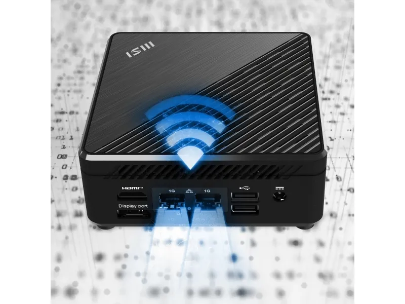 MSI Cubi N ADL 006DE - Mini PC Pentium N200 / op til 3.7 GHz - RAM 4 GB - SSD 128 GB - UHD Graphics - Gigabit Ethernet - Win 11 Pro - skærm: ingen - sort