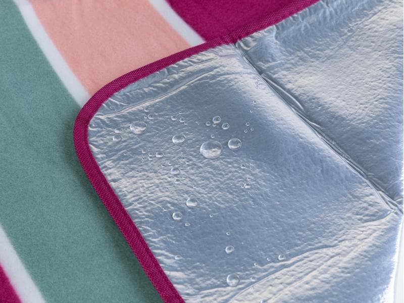 KOOR Picknickdecke Lido-Magenta 135 x 160 cm Modische Picknick-Decke in sommerlichen Trendfarben